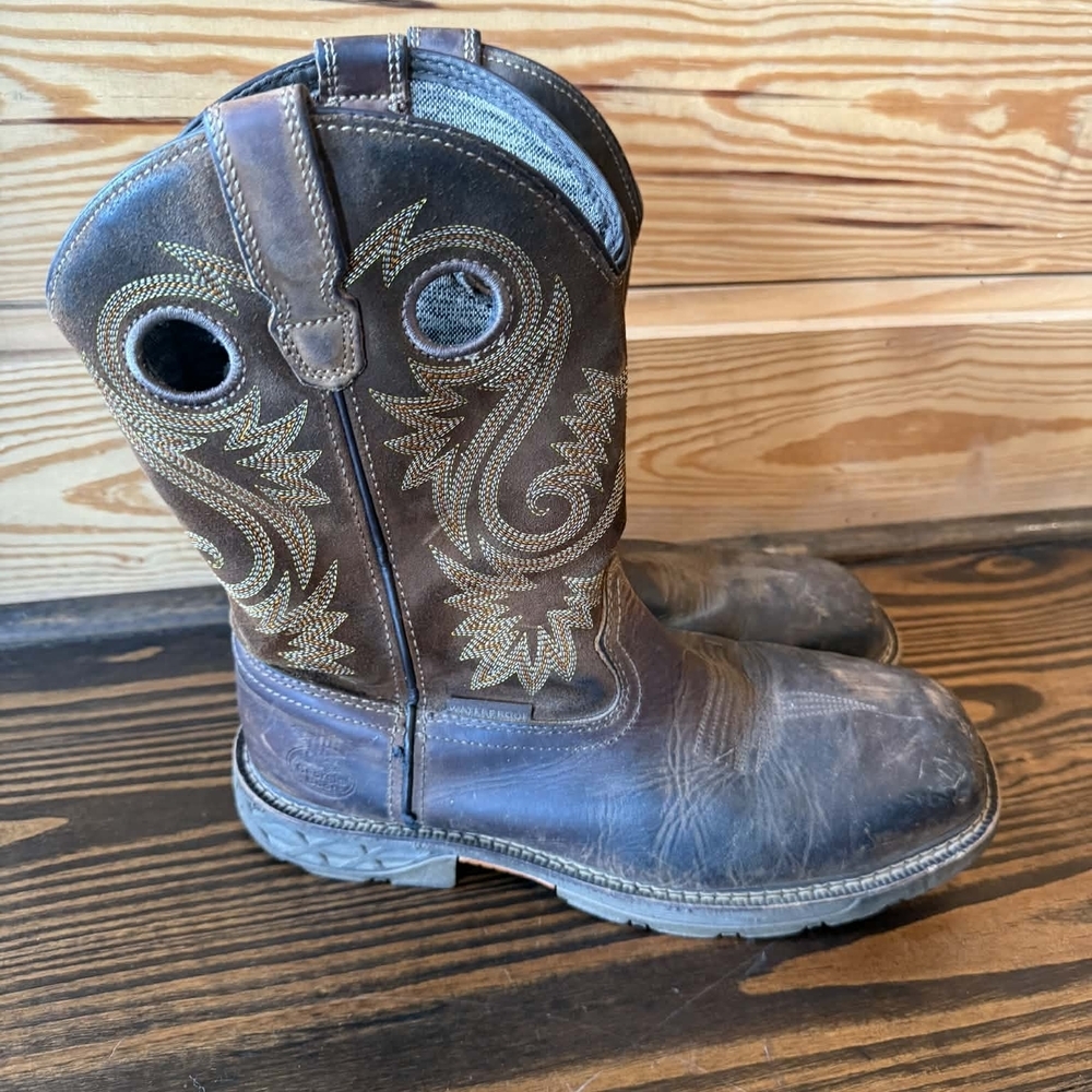 Georgia Boot Kids Brown Embroidered Boots